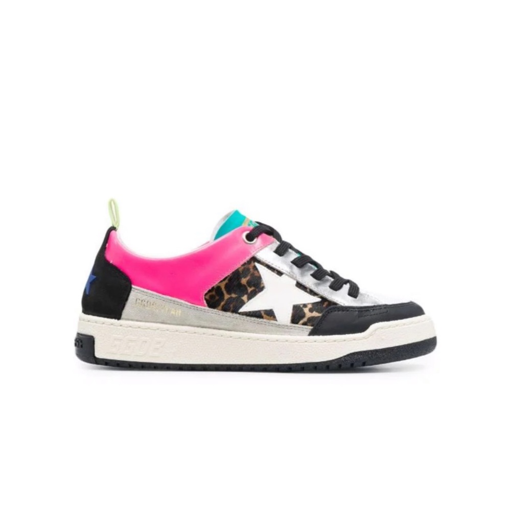 Golden Goose Yeah Leopard Sneakers